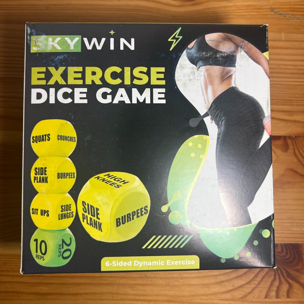 Skywin Workout Dice - Fun Exercise Dice for Solo or Group Classes, 6-Sided Foam
